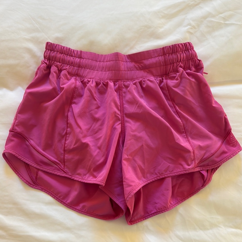 lululemon athletica Women's Bright Pink Running Shorts